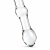 SMD Crystal Pleasure Wand, Glass Dildo with Heart Handle, Γυάλινο Dildo με Λαβή Καρδιά, Clear / Pink