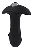 Dream Τoys Essentials Single Speed Star Arrow Plug & Removable Vibrating Bullet, Πρωκτική Σφήνα με Αποσπώμενο Bullet, 9cm, Black