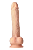 Dream Toys Real Love, Dual Density XXL Hyperrealistic Dildo, Thermoreactive, Suction Cup Base, 38cm, Flesh