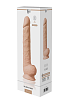 Dream Toys Real Love, Dual Density XXL Hyperrealistic Dildo, Thermoreactive, Suction Cup Base, 38cm, Flesh