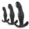 SMD Butt Plug Set For Couples Realistic Edition, Ρεαλιστική Πρωκτική Σφήνα από Σιλικόνη, Σετ των 3 (S / M / L ), Black