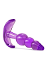 Blush B Yours Triple Bead Anal Plug, Purple