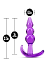 Blush B Yours Triple Bead Anal Plug, Purple