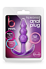 Blush B Yours Triple Bead Anal Plug, Purple