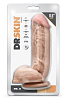 Dr Skin Mr. D, Realistic Dildo with Balls, Ρεαλιστικό Ομοιώμα Πέους με Όρχεις και Βεντούζα, 21.5cm, Beige