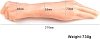 SMD BiPlex, Double Ended Huge Dildo 37cm, Διπλής Απόληξης, Light Flesh