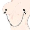 SMD Nip Jewel, Nipple Clamps and Chain, Σφιγκτήρες Θηλών Μεταλλικοί & Αλυσίδα, Black