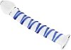 SMD Celestial, Glass Dildo with Blue Raised Spiral Texture & Mushroom Tip 17cm, Clear / Blue