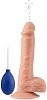 SMD UltraWet Realistic Squirting Dildo with Suction Cup & Pump Bulb, Squirting Dildo με Αντλία & Βεντούζα, 20,5cm, Flesh