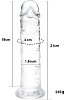 SMD Vanguard, Realistic Dildo 21cm Ρεαλιστικό Dildo με Βεντούζα, Clear
