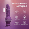 Tracy's Dog Drillme Thrusting Realistic Dildo Vibrator, 3 Bouncing & 10 Vibration Modes, Purple