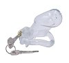 SMD EnCaged, Chastity Male Penis Cage, Adjustable 4 Fits, Hidden Lock & Hollow Design, Transparent