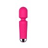 SMD Vibrator Wand Pocket, Ασύρματος Κλειτοριδικός δονητής 15cm, 20 Vibrations & 8 intensities, Pink