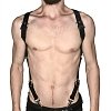 SMD Crossbow, Men's Strap Harness από Vegan Leather, Black