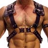 SMD Crossbow, Men's Strap Harness από Vegan Leather, Black