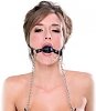 SMD Moanifesto, Mouth Gag with Nipple Clamps, BDSM Set Leather Φίμωτρο και Σφιγκτήρες Θηλών