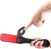 Shots Ouch! Paddle Hearts, by Vegan Leather, Black