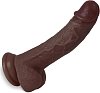SMD Boytoy Realistic Dildo, Ρεαλιστικό Ομοιώμα Πέους με Όρχεις και Βεντούζα, 19.5cm, Black