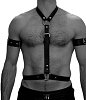 SMD Crossbow, Men's Strap Harness από Vegan Leather, Black