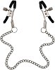 SMD Nip Jewel, Nipple Clamps and Chain, Σφιγκτήρες Θηλών Μεταλλικοί & Αλυσίδα, Black