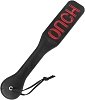 SMD OUCH! Fetish Spanking Paddle Series, BDSM Imprint Spanking Paddle, Faux Leather, 32cm, Black/Red