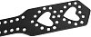 SMD Doit Paddle Studded Hearts 34cm από Vegan Leather, Black