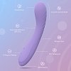 Tracy's Dog G-Vibe, Finger Shaped Silicone G-Spot Vibrator, Taro Purple