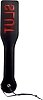 SMD SLUTED Fetish Spanking Paddle Series, BDSM Imprint Spanking Paddle, Faux Leather, 32cm, Black