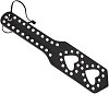 SMD Doit Paddle Studded Hearts 34cm από Vegan Leather, Black