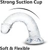 SMD Vanguard, Realistic Dildo 21cm Ρεαλιστικό Dildo με Βεντούζα, Clear