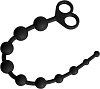 SMD Decimorum, Anal Silicone Chain with 10 Beads, Πρωκτικές Χάντρες Σιλικόνης, Black