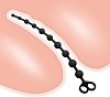 SMD Decimorum, Anal Silicone Chain with 10 Beads, Πρωκτικές Χάντρες Σιλικόνης, Black