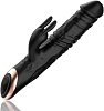 SMD Wet Dream, Rabbit Clitoral Stimulation and G Spot Vibrator 2-in1, Διπλός Δονητής με 10 Vibrating Modes 24.5cm, Black