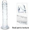 SMD Vanguard, Realistic Dildo 21cm Ρεαλιστικό Dildo με Βεντούζα, Clear