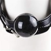 SMD Ballistix, Leather Eye Mask with Ball Mouth Gag, Black