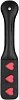 Shots Ouch! Paddle Hearts, by Vegan Leather, Black