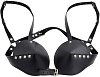 SMD Obsidian, Leather Bullet Cup Harness, One Size, Black