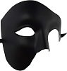SMD Misterio Black Phantom Roleplay BDSM Mask, Half-Mask Adjustable Design, Unisex, Black