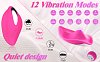 SMD Mini Wearable Clit Vibrator, Wireless Use with Controller, 12 Vibrating Modes, Pink