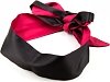 SMD Prime Instict, BDSM Satin Band Blindfold, Σατέν Μάσκα Ματιών 150cm, Black/Red