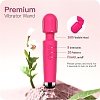 SMD Vibrator Wand, Ασύρματος Κλειτοριδικός δονητής, 20 Vibrations & 8 intensities, Pink
