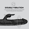 SMD Wet Dream, Rabbit Clitoral Stimulation and G Spot Vibrator 2-in1, Διπλός Δονητής με 10 Vibrating Modes 24.5cm, Black