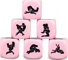 SMD Lovers Dice, Erotic Dice Set With Sexual Positions, Ερωτικά Ζάρια με Ζευγάρια σε Στάσεις, Pink