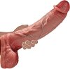 SMD Big Stranger, Realistic Dildo with Dual Layer Silicone, Ρεαλιστικό Ομοιώμα Πέους με Όρχεις και Βεντούζα, 28cm, Flesh