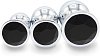 SMD Analyzer Triple Butt Plug Set, Πρωκτική Σφήνα Σετ των 3 (Small / Medium / Large ), Silver / Black Diamond