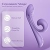 Tracy's Dog Junibell Clitoral Rabbit Vibrator, Dual Stimualtion, Liquid Silicone, 10 Vibration Modes, Whisper-Quiet, Lavender
