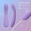 Tracy's Dog G-Vibe, Finger Shaped Silicone G-Spot Vibrator, Taro Purple