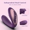 Tracy's Dog Juicy Clitoral Licking & G-Spot Vibrator 2 in 1, 7 Licking & 10 Vibration Patterns, Purple