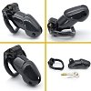 SMD EnCaged, Chastity Male Penis Cage, Adjustable 4 Fits, Hidden Lock & Hollow Design, Black