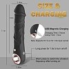 SMD Jumper Pocket, Realistic Vibrator Dildo 18cm Realistic Vibrator, Black